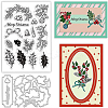 PVC Plastic Stamps & Carbon Steel Cutting Dies Stencils DIY-BC0005-65-1