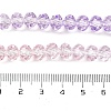 Transparent Painted Glass Beads Strands X1-DGLA-A034-T8mm-A05-4
