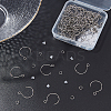 100Pcs 304 Stainless Steel Earring Hooks & 100Pcs Jump Rings DIY-DC0001-37-5