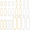 BENECREAT 24Pcs 12 Style Brass Linking Rings KK-BC0009-50-1