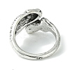 Snake Alloy Open Cuff Rings RJEW-K275-71AS-3