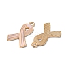 Light Gold Tone Zinc Alloy Enamel Pendants LS-ENAM-WH0061-14B-2