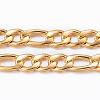 Ion Plating(IP) 304 Stainless Steel Figaro Chains CHS-H009-32G-1