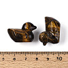 Natural Tiger Eye Duck Display Decorations G-N345-12A-3