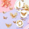 16Pcs 8 Styles Brass Pendants KK-CJ0002-58-3