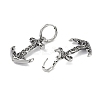 316 Surgical Stainless Steel Hoop Earrings EJEW-P274-17C-AS-2