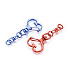 Electrophoresis Alloy Swivel Snap Hook Clasps PALLOY-T092-71-2