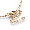 Brass Micro Pave Cubic Zirconia Pendant Necklaces NJEW-O108-04G-3
