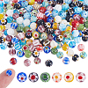 4 Strands Handmade Millefiori Glass Beads Strands LK-HY0001-03-1
