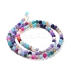 Natural Weathered Agate Beads Strands G-G589-4mm-17-2
