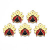 Rack Plating Alloy Enamel Pendants LS-ENAM-N055-057A-1