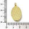 Brass Pave Shell Birth Flower Pendants FIND-I040-04J-3