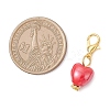 Pearlized Handmade Porcelain Pendant Decorations HJEW-JM03942-01-3