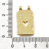 Rectangle Brass Pendants KK-S508-03E-G-3