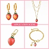 25Pcs 5 Styles Printed Alloy Pendants PALLOY-CJ0002-58-6