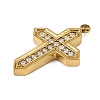 304 Stainless Steel Rhinestone Pendants STAS-P430-01A-G01-2