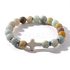 Natural Morganite Beaded Stretch Bracelets QL8624-2-1