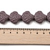 Dyed Natural Lava Rock Beads Strands G-A264-A04-01E-4