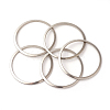 Tarnish Resistant 201 Stainless Steel Linking Rings STAS-F192-001P-02-1