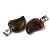 Natural Mahogany Obsidian Pendants G-B127-11P-01-3