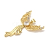 Rack Plating Brass Micro Pave Clear Cubic Zirconia Pendants KK-C047-20E-G-2