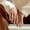 6Pcs 6 Style 202 & 201 Stainless Steel Stainless Steel Grooved Finger Ring for Men Women RJEW-YS0001-01-9