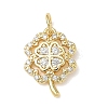Brass Cubic Zirconia Pendants KK-L253-25G-02-1