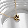 Brass Pave Cubic Zirconia Birth Stone Constellation Pendant Cable Chain Necklaces NJEW-D334-01G-02-1