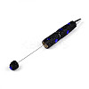 Heart Resin & Polymer Clay Pave Rhinestone Ball-Point Pen AJEW-T013-03M-3