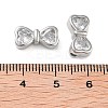 Brass with Clear Cubic Zirconia Beads KK-B102-38P-3