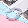 Natural Mixed Stone Chip Beaded Stretch Bracelets for Girl Women BJEW-JB06647-5