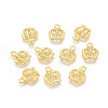 Tibetan Style Alloy Crown Charms EBB054Y-G-2
