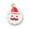 Christmas Opaque Resin Pendants CRES-D314-02P-01-1