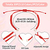 30Pcs 10 Styles Adjustable Waxed Polyester Cord Bracelet Making X1-AJEW-TAC00051-3