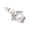 Glass Pearl Pendants PALLOY-JF03652-3