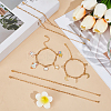304 Stainless Steel Cable & Rolo Chain Bracelets BJEW-OC00001-4