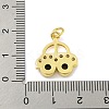 Car Rack Plating Brass Micro Pave Cubic Zirconia Pendants KK-Z053-10G-3