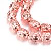 Electroplate Non-magnetic Synthetic Hematite Bead Strands G-Q465-28RG-1