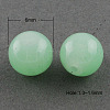 Imitation Jade Glass Beads Strands X-DGLA-S076-6mm-20-1