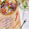 54Pcs Spray Painted Iron Swivel Clasps FIND-SC0022-76-3