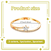 3Pcs 3 Colors Alloy Rhinestone Hinged Bangles for Women BJEW-HY0001-20-2