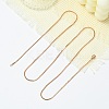 1.5mm Rack Plating Brass Snake Chain Necklaces for Women Men MAK-L044-13RG-3
