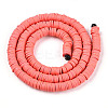 Handmade Polymer Clay Beads X-CLAY-R067-6.0mm-14-2