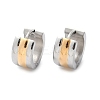 304 Stainless Steel Polishing Effect Hoop Earrings EJEW-M001-36GP-A-4