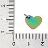 Ion Plating(IP) 304 Stainless Steel Stamping Blank Tag Charms STAS-I311-19RC-3