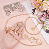 2Pcs 2 Colors Moon & Sun Alloy Link Chain Belts AJEW-GO0001-78A-3