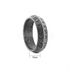 Viking Rune 304 Stainless Steel Finger Rings for Men WGDF4AB-61-2