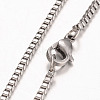 Tarnish Resistant 316 Surgical Stainless Steel Venetian Chains Necklaces NJEW-JN01293-02-2