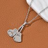304 Stainless Steel Pendant Necklaces NJEW-Z073-04P-3