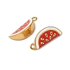 304 Stainless Steel Enamel Pendants LS-STAS-B100-06G-08-2
